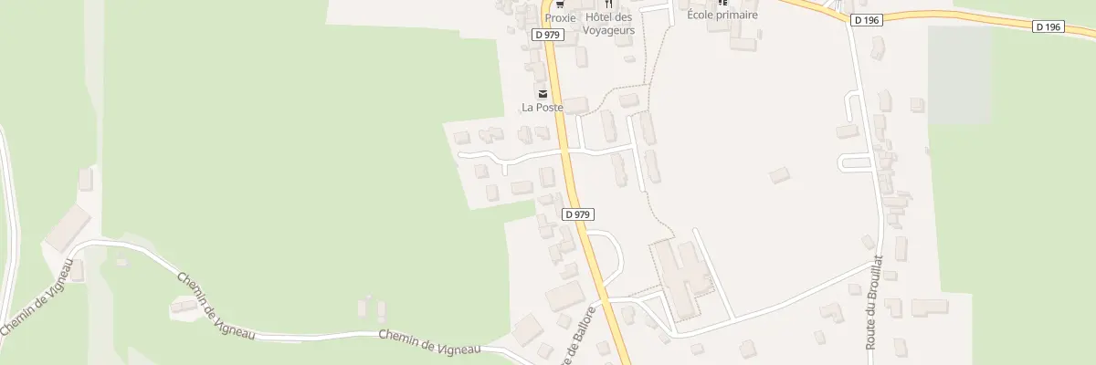 Plan du 290 Rue de la Poste à Cronat