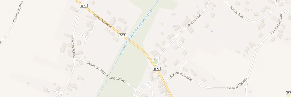 Plan du 1 Rue du Four à Rebourseaux à Vergigny