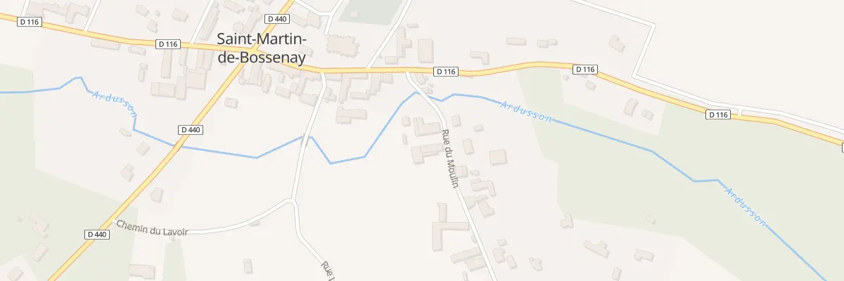 Plan du 4 Rue du Moulin à Saint-Martin-de-Bossenay