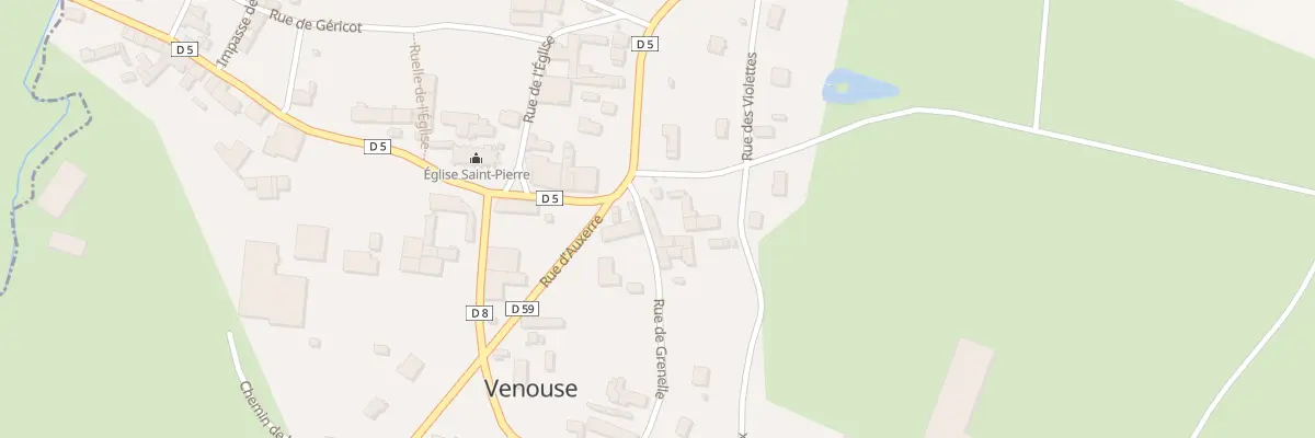 Plan du 6 Rue de Pontigny à Venouse