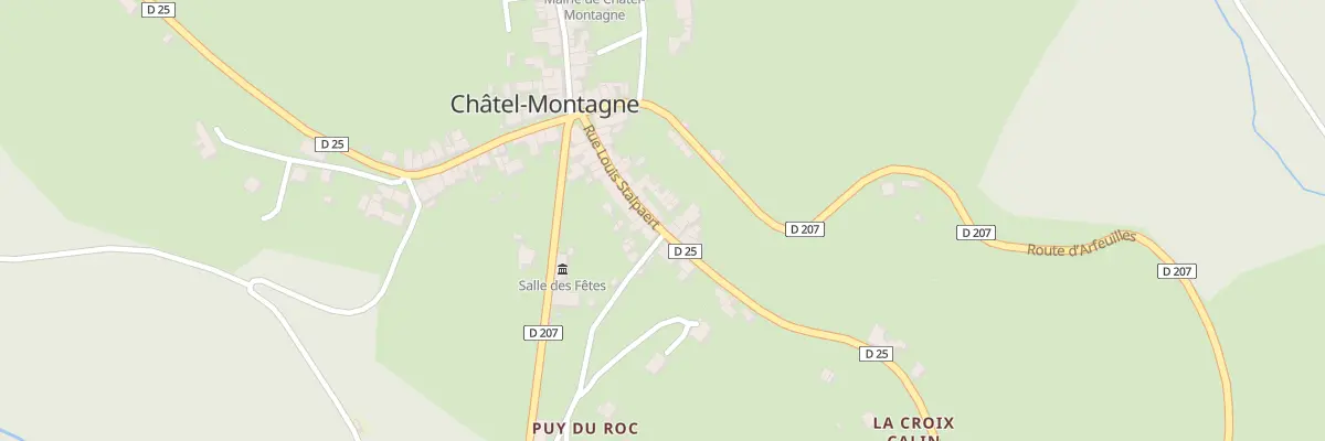 Plan du 5055 Rte de Roanne à Châtel-Montagne