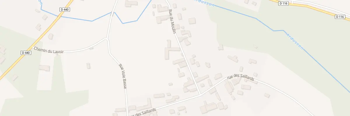 Plan du 12 Rue du Moulin à Saint-Martin-de-Bossenay