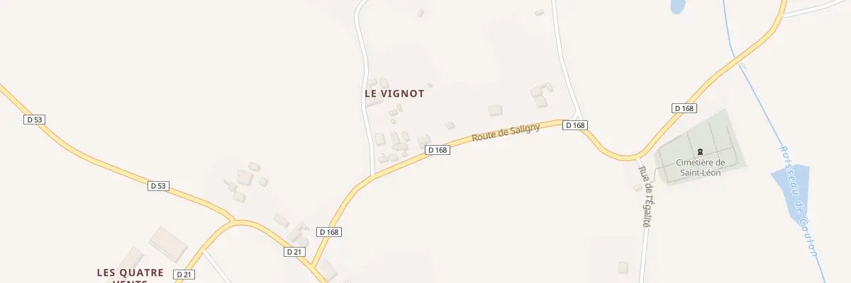 Plan du 3 Rte de Saligny à Saint-Léon