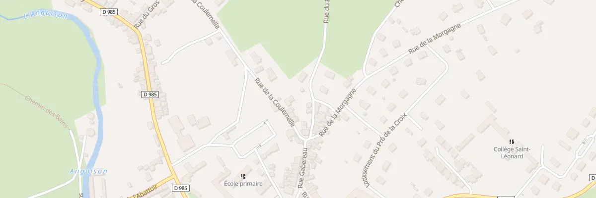Plan du 12 Rue de la Coulemelle à Corbigny