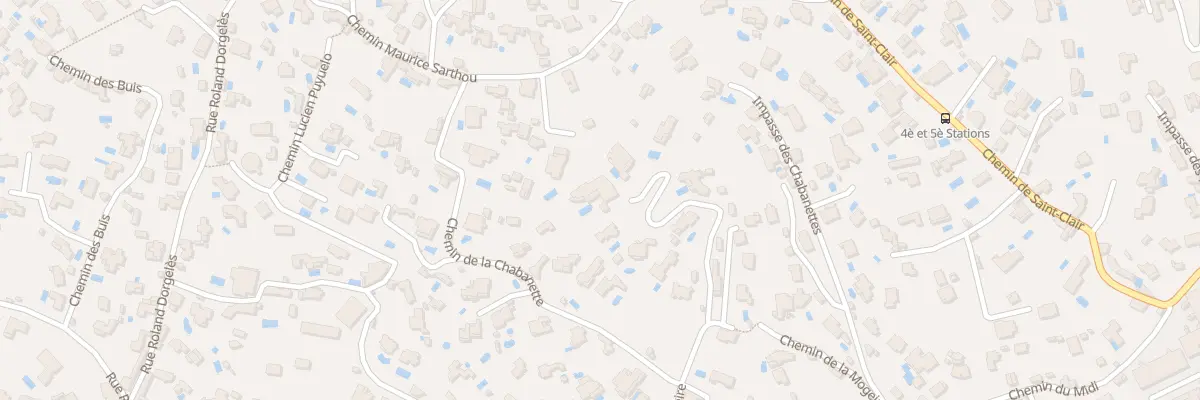 Plan du 204F Che de la Mogeire à Sète