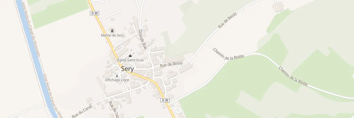 Plan du 15 Rue de Bessy à Sery