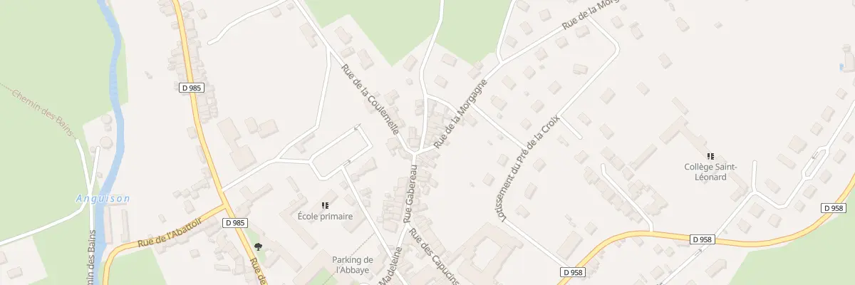 Plan du 1 Rue de la Morgagne à Corbigny