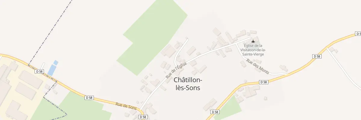Plan du 9 Rue de l’Eglise à Châtillon-lès-Sons