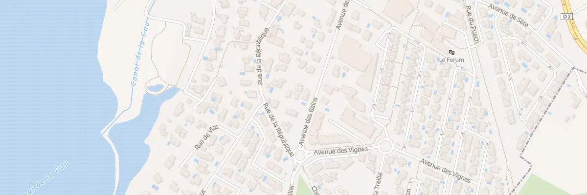 Plan du 32T Av des Bains à Balaruc-le-Vieux