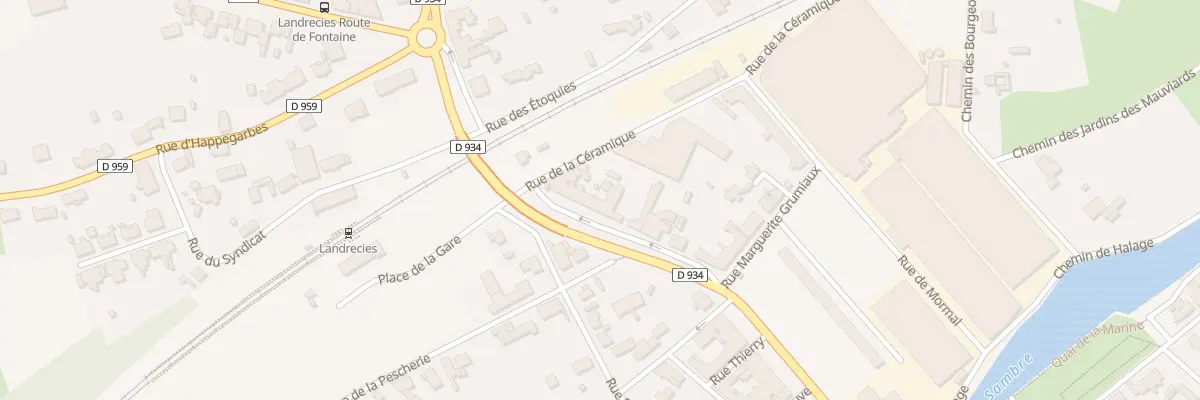 Plan du 16 Av de la Marne à Landrecies