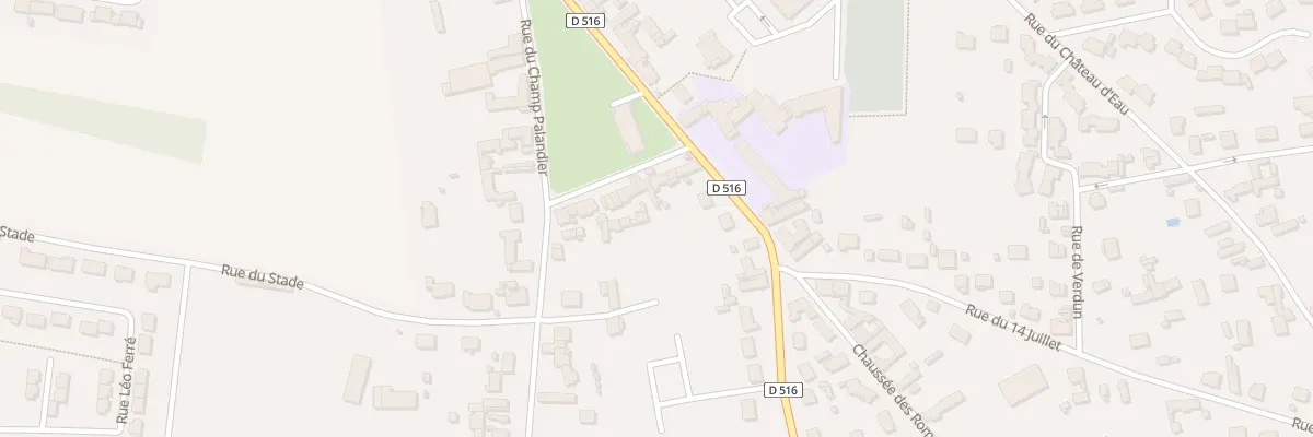 Plan du 14 Rue du Champ Palandier à Athies-sous-Laon