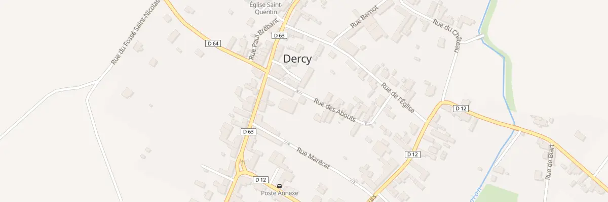 Plan du 1 Rue des Abouts à Dercy