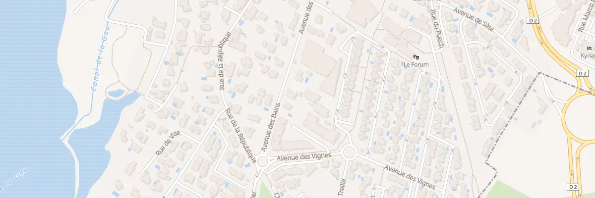 Plan du 19 Av des Bains à Balaruc-le-Vieux
