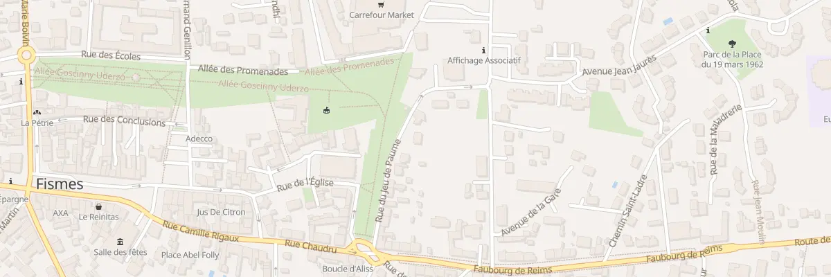 Plan du 16 Rue du Jeu de Paume à Fismes