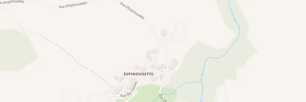 Plan du 5172 Espinouzette à Grandrieu