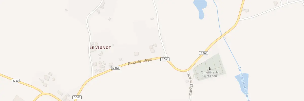 Plan du 7 Rte de Saligny à Saint-Léon