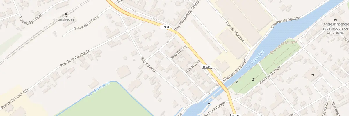 Plan du 1 Rue Thierry à Landrecies