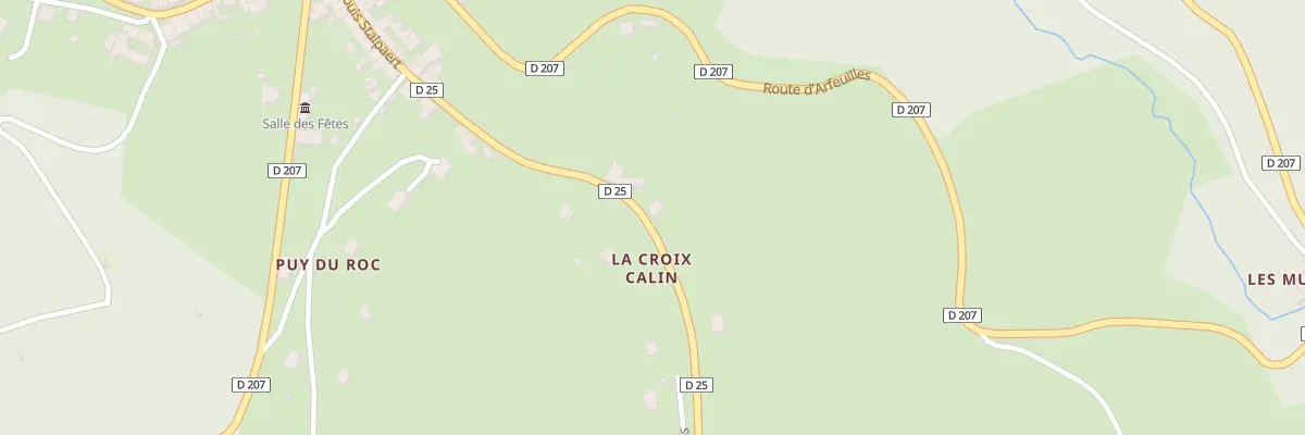 Plan du 5345 La Croix Calin à Châtel-Montagne