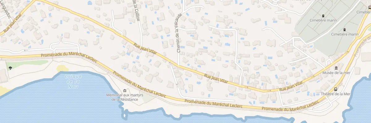 Plan du 60 Rue Jean Vilar à Sète