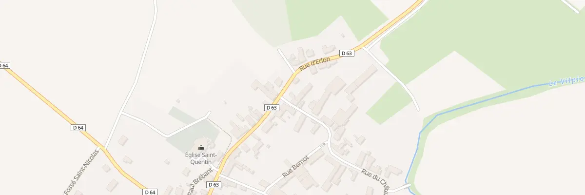 Plan du 2 Rue du Château à Dercy