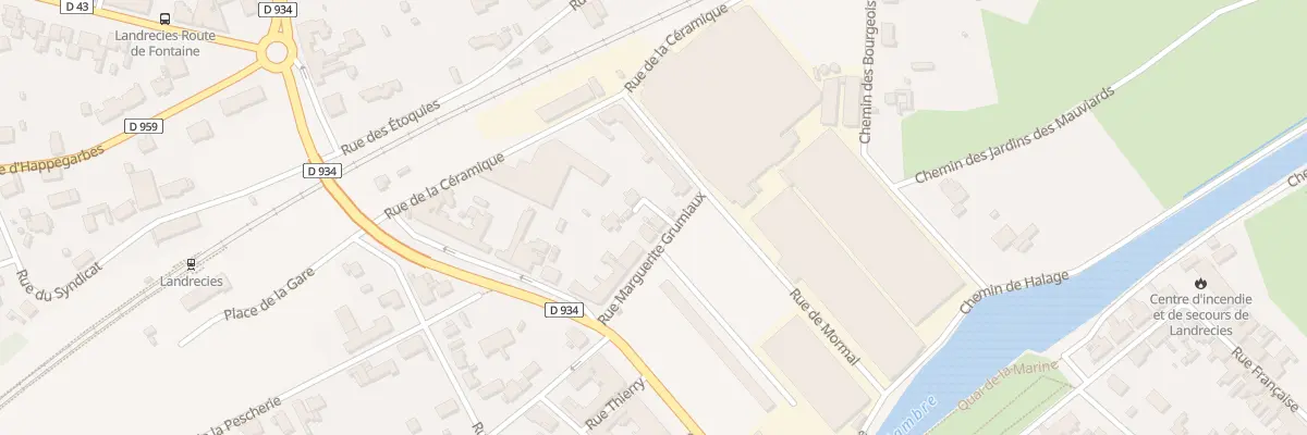 Plan du 11 Rue Marguerite Grumiaux à Landrecies