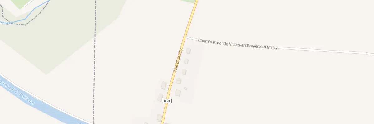 Plan du 9001 Les Hautes Rives à Maizy