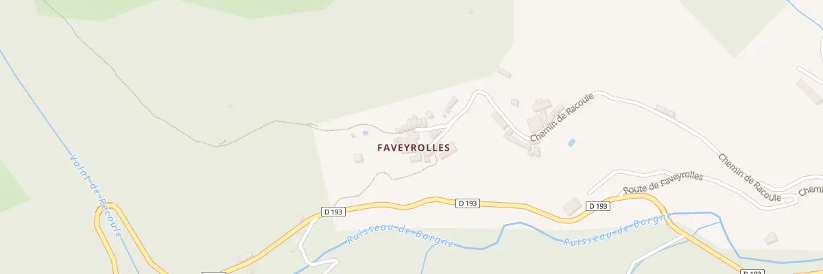 Plan de Faveyrolles aux Plantiers