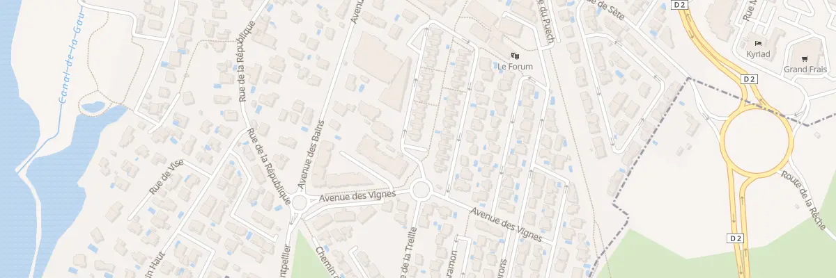 Plan du 2 Rue de la Coopérative à Balaruc-le-Vieux