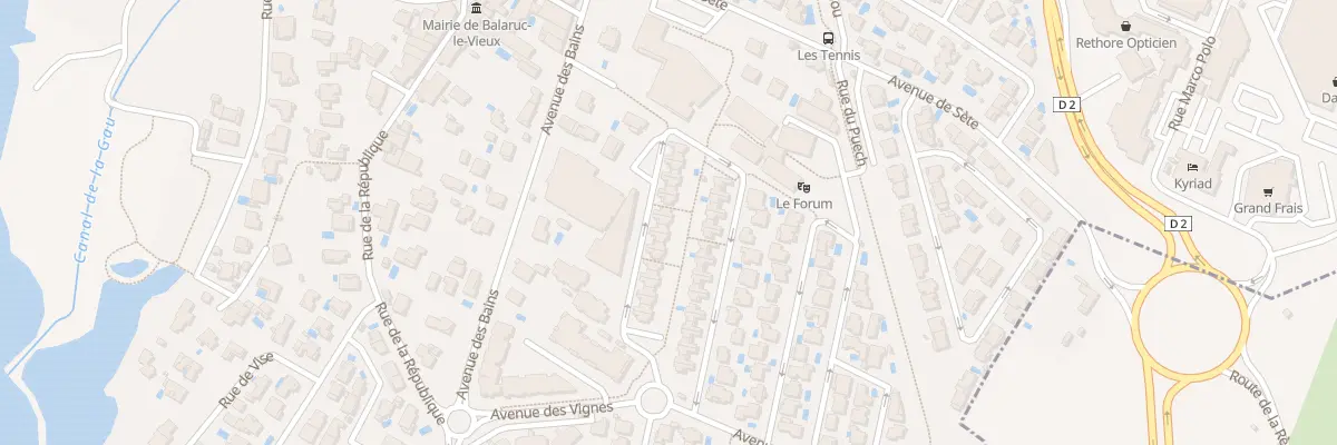 Plan du 22 Rue de la Coopérative à Balaruc-le-Vieux