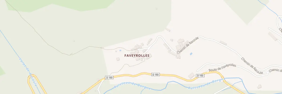 Plan du 5171 Faveyrolles aux Plantiers