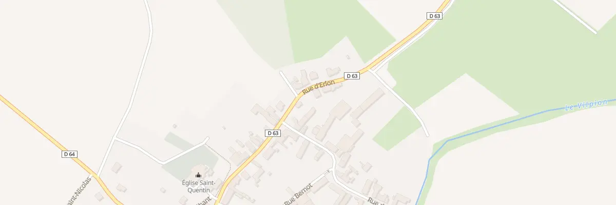 Plan du 8 Rue d’Erlon à Dercy