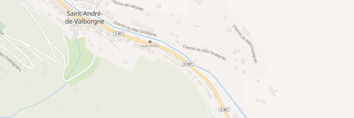 Plan du 5350 Les Plages et Boutonet à Saint-André-de-Valborgne