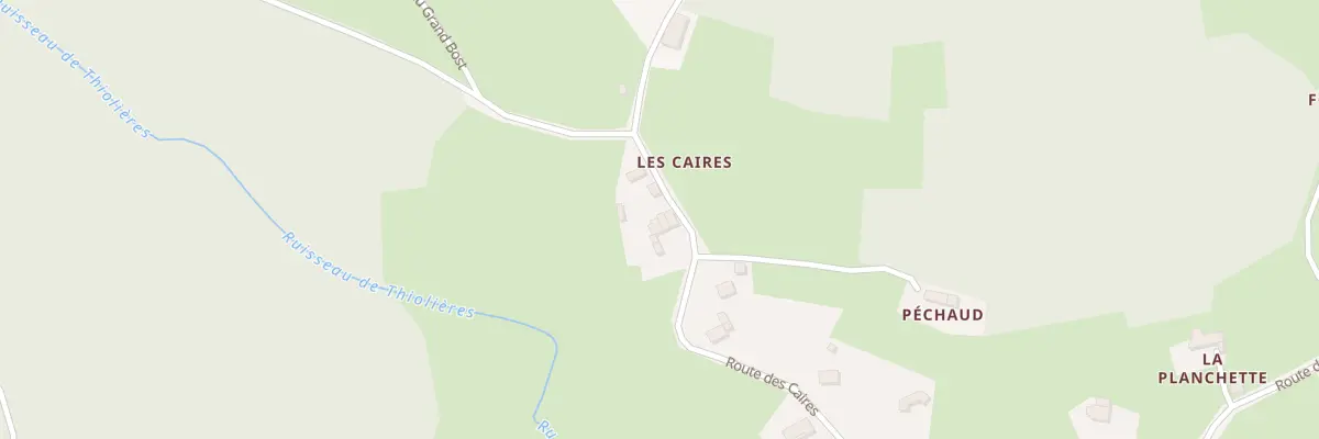 Plan du 5110 Les Caires à Thiolières