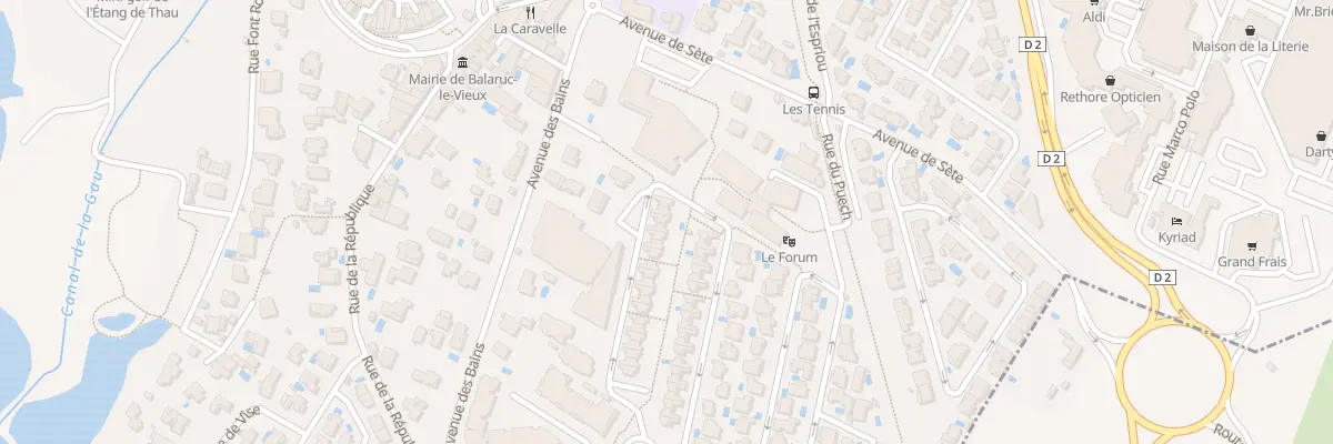 Plan du 34 Rue de la Coopérative à Balaruc-le-Vieux