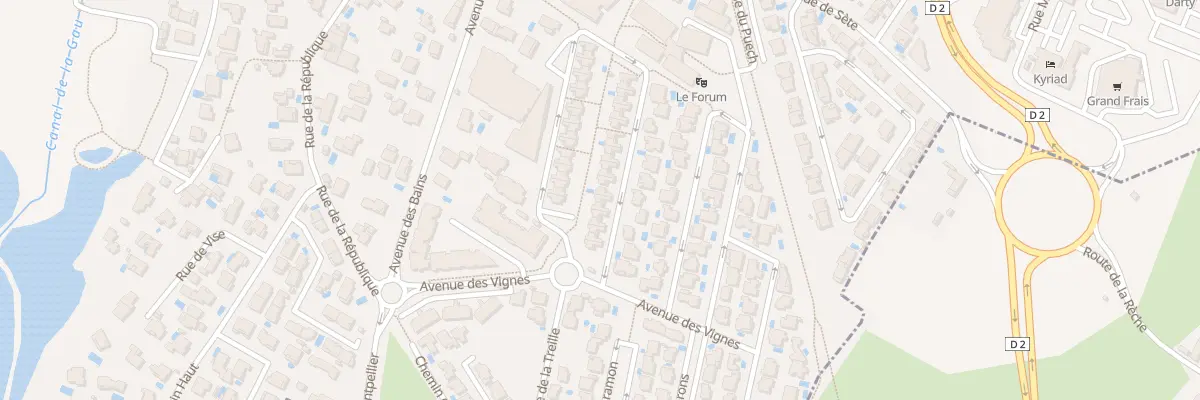 Plan du 70 Rue de la Coopérative à Balaruc-le-Vieux