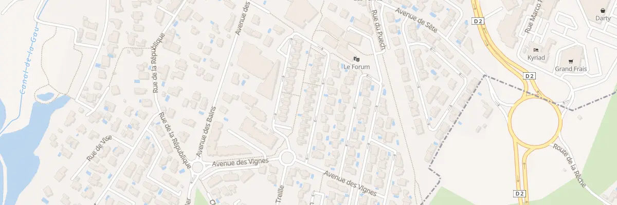 Plan du 62 Rue de la Coopérative à Balaruc-le-Vieux