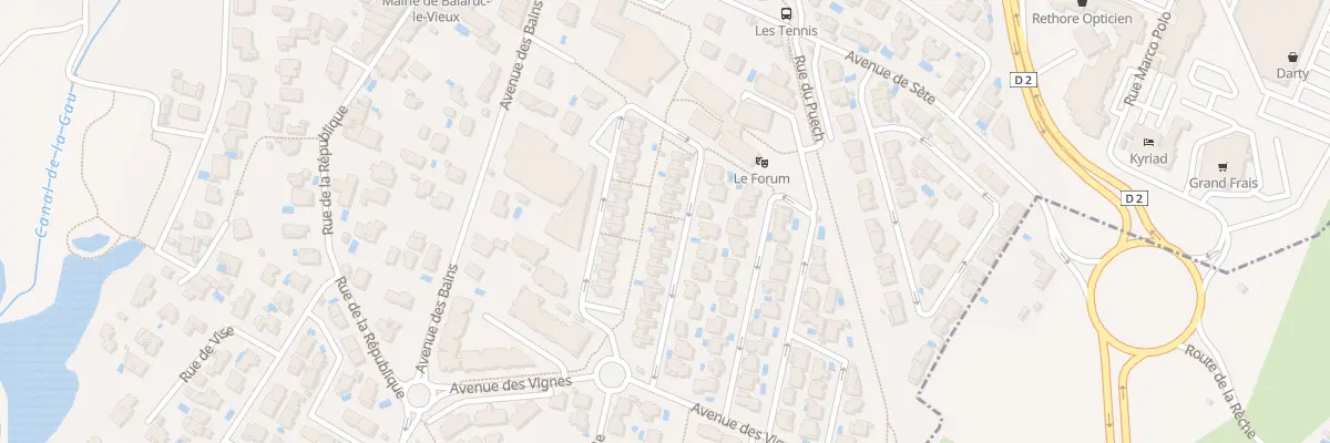 Plan du 54 Rue de la Coopérative à Balaruc-le-Vieux