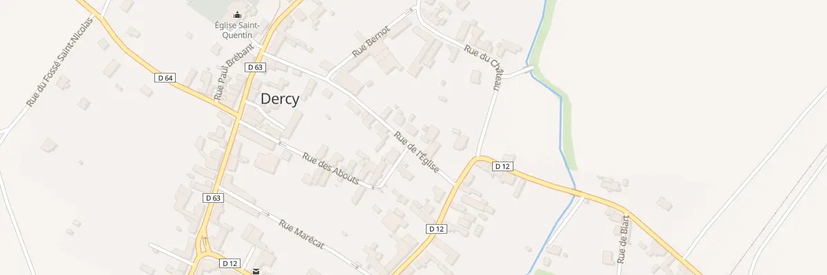 Plan du 6 Rue de l’Eglise à Dercy