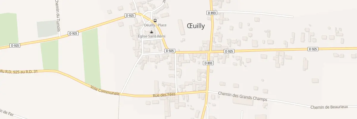 Plan du 7 Rue de Bourg et Comin à Œuilly