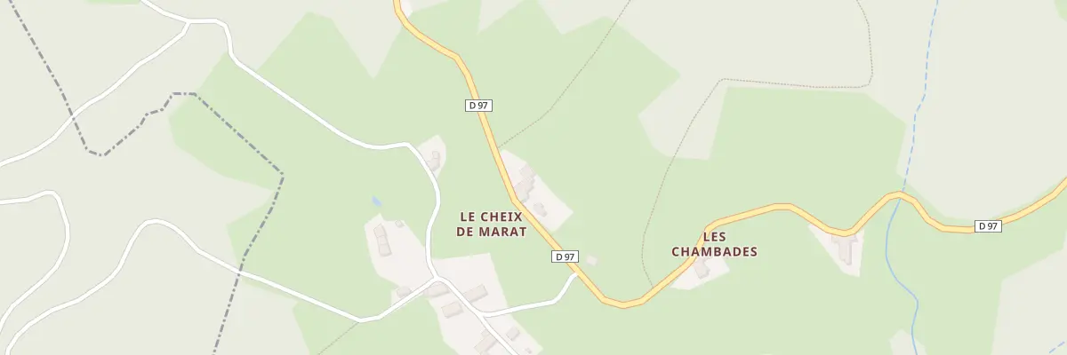 Plan du 5137 Le Cheix Sud à Marat