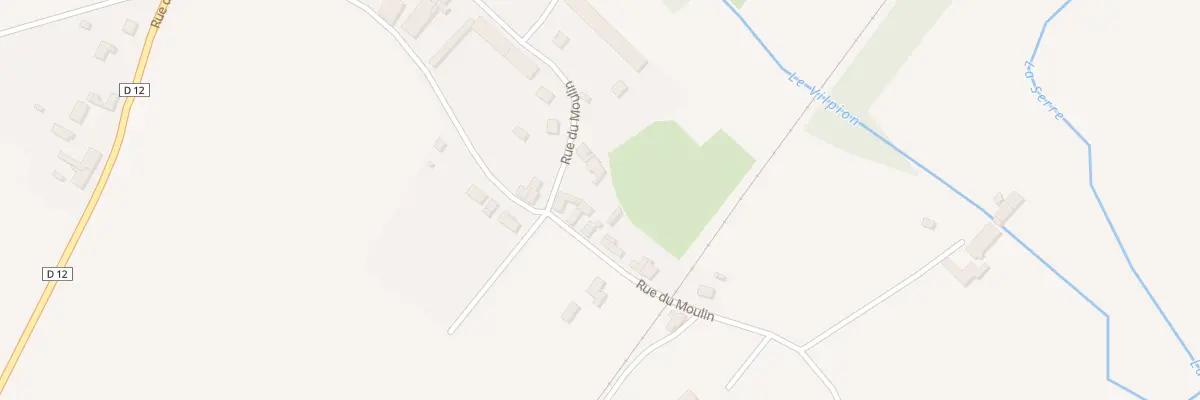 Plan du 12 Rue du Moulin à Dercy