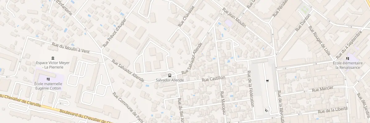 Plan du 9009 Rue Salvador Allende à Sète