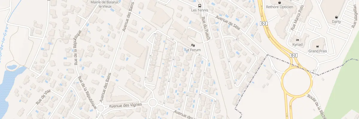 Plan du 7 Rue de la Coopérative à Balaruc-le-Vieux