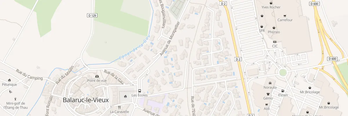 Plan du 23 Rue des Rosiers à Balaruc-le-Vieux