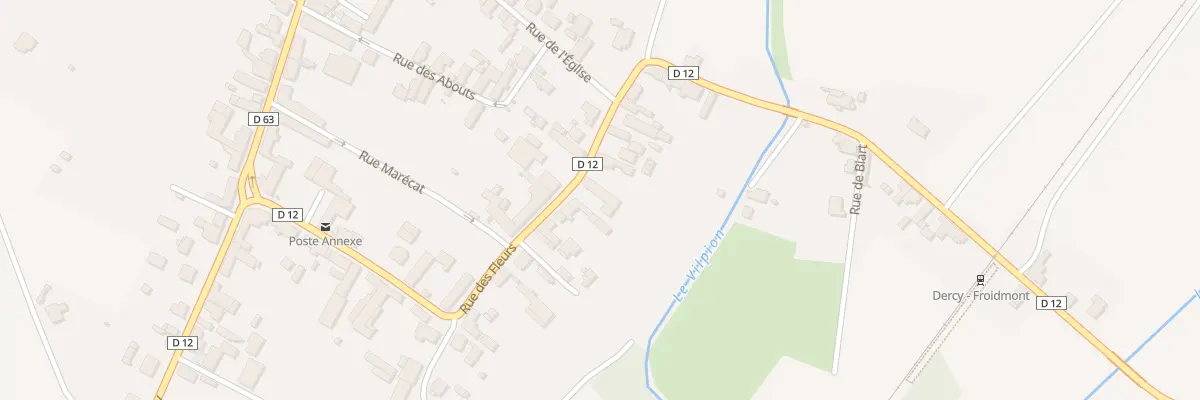 Plan du 11 Rue des Fleurs à Dercy