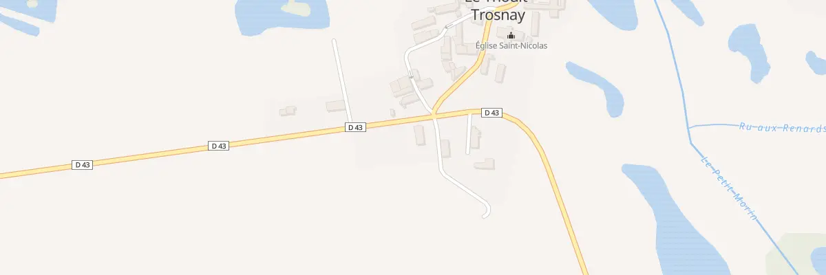 Plan du 1 Rue de la Gare au Thoult-Trosnay
