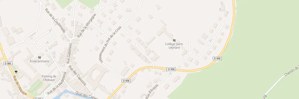 Plan du 6 Saint Leonard à Corbigny