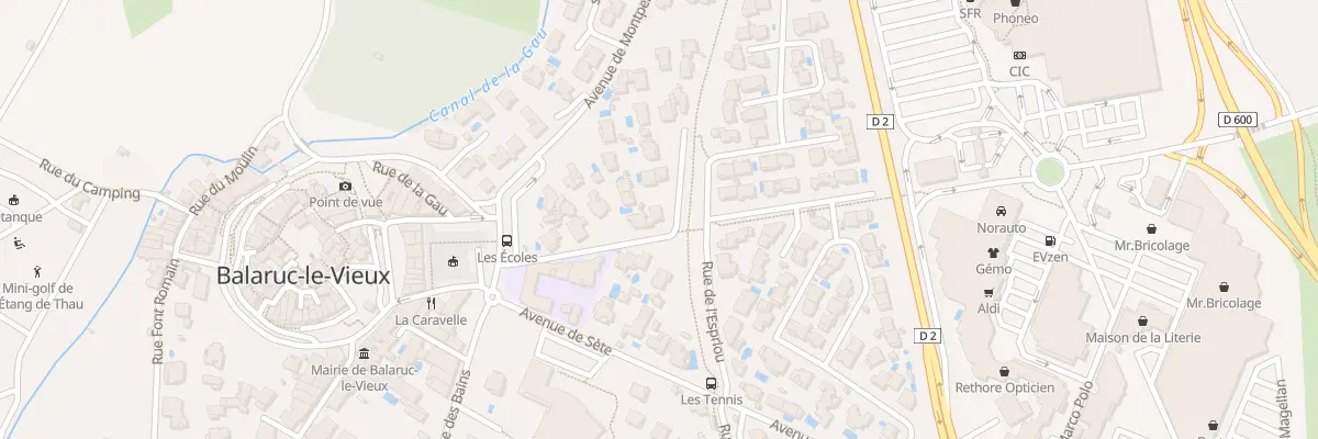 Plan du 11 Rue des Rosiers à Balaruc-le-Vieux