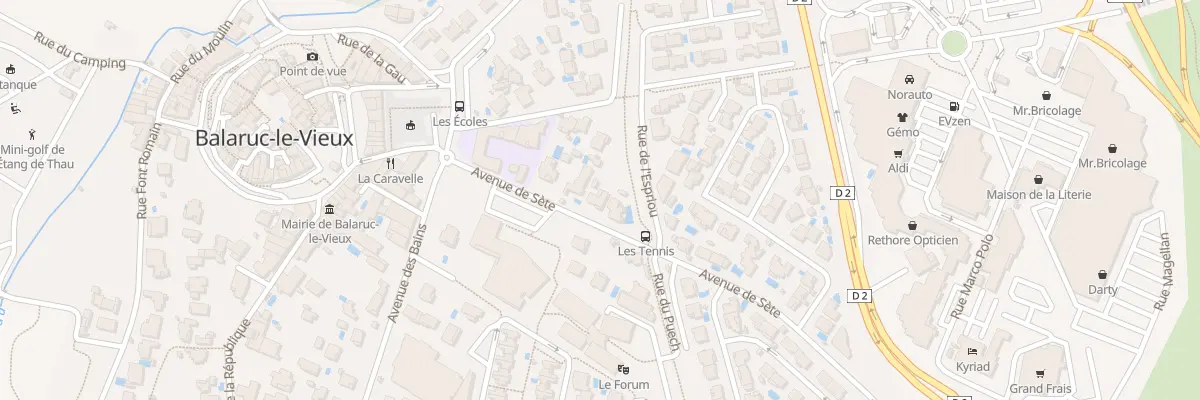 Plan du 7 Av de Sète à Balaruc-le-Vieux