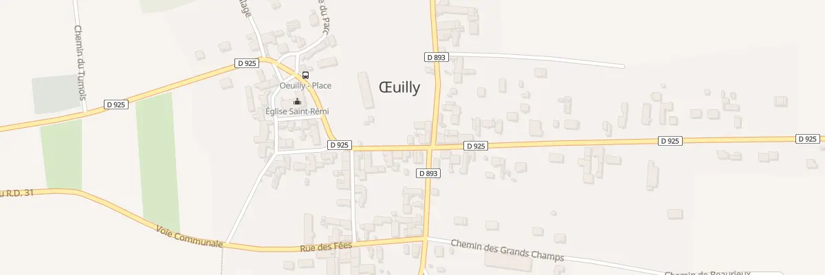 Plan du 4 Rue de Bourg et Comin à Œuilly